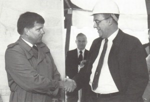 Ted Leland, Athletic Director at Dartmouth College and Hanover Town Manager, Cliff Vermilya