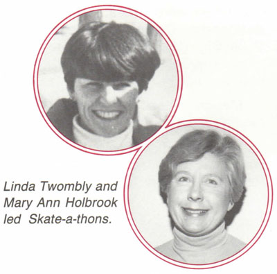Linda Twombly and Mary Ann Holbrook led Skate-a-thons